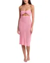 Surf Gypsy Heathered Knit Maxi Dress In Pink