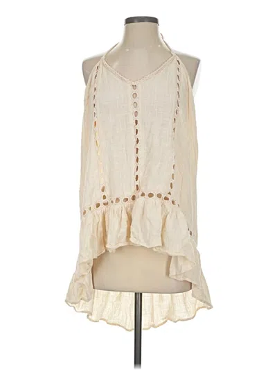 Pre-owned Surf Gypsy Sleeveless Blouse In Ivory