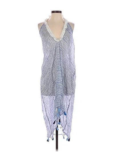 Pre-owned Surf Gypsy Swimsuit Cover Up In Blue