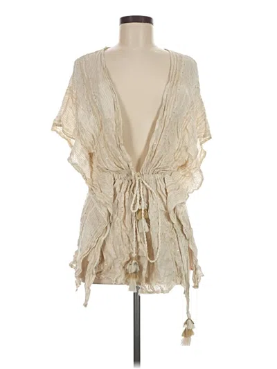 Pre-owned Surf Gypsy Swimsuit Cover Up In Ivory