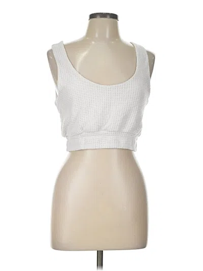 Pre-owned Surf Gypsy Tank Top White Strapless Neckline Tops