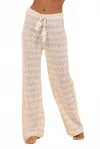 Surf Gypsy Textured Woven Stripe Pant In Cabana In Neutral