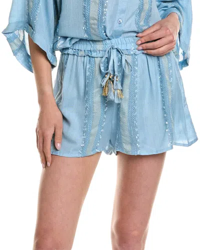 Surf Gypsy Tonal Texture Stripe Short In Blue