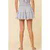 Surf Gypsy Women's Clipped Lurex Smocked Ruffle Tier Skirt In Light Blue In Blue