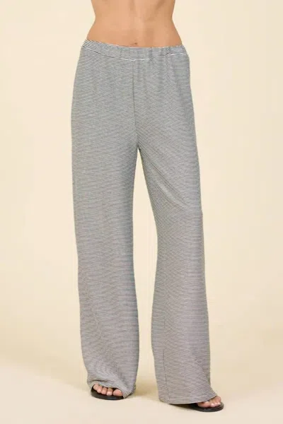 Surf Gypsy Women's Lurex Rib Pant In Grey In Gray