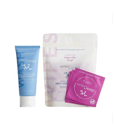 Surface Deep Better Together Deodorant Wipes And Ph Balancing Skin Wash Kit In Multi