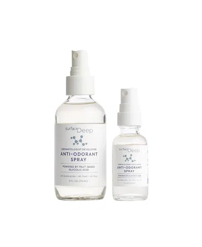 Surface Deep Home And Away Spray Deodorant 4.0 oz Spray And Travel Spray Kit