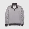 Surfside Supply Co. Bobby Fleece Quarter Zip In Black Combo