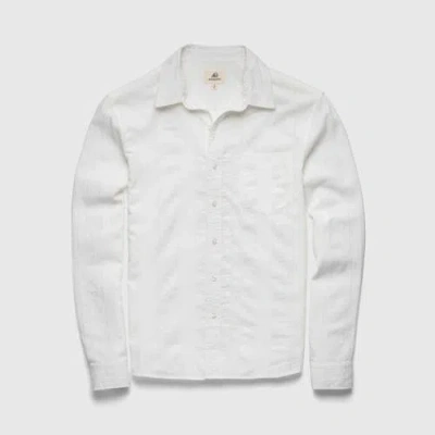 Surfside Supply Co. Brian Dobby Stripe Shirt In White