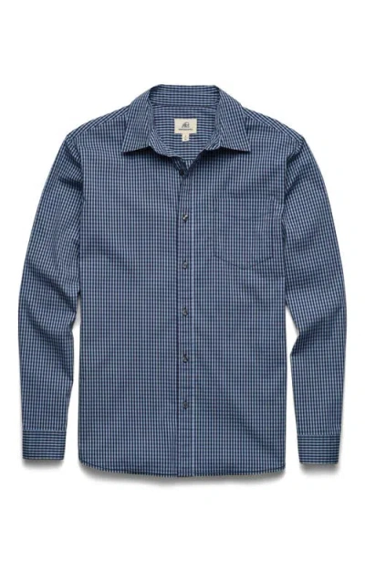 Surfside Supply Co. Brian Gingham Shirt In Blue