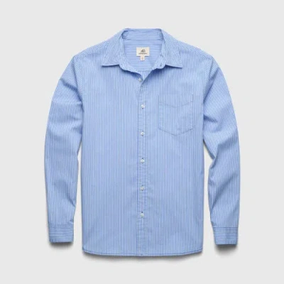 Surfside Supply Co. Brian Pinstripe Shirt In Blue
