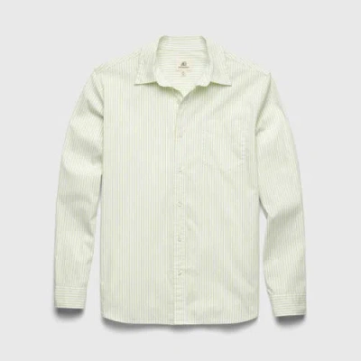 Surfside Supply Co. Brian Pinstripe Shirt In Yellow