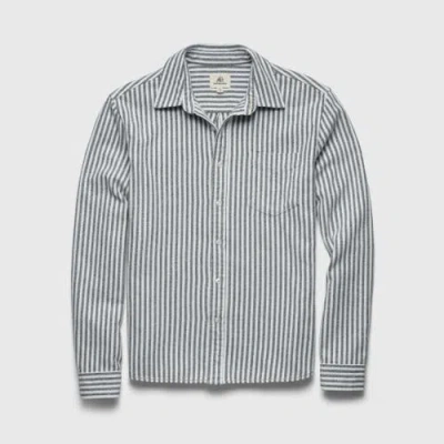 Surfside Supply Co. Brian Twill Stripe Shirt In Gray