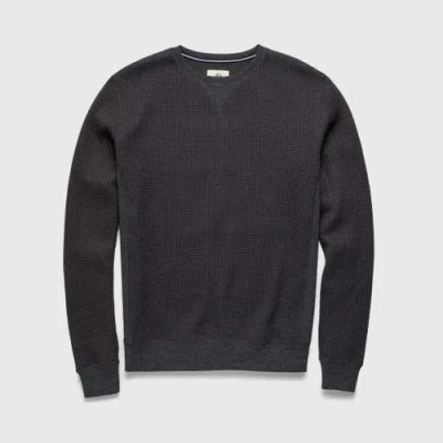 Surfside Supply Co. Butch Waffle Thermal Crewneck In Gray