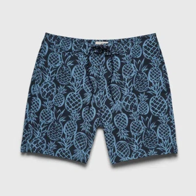 Surfside Supply Co. Duke 7.25" Pineapple Boardshort In Blue