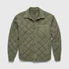 Surfside Supply Co. Lennon Quilted Shirt Jacket In Green