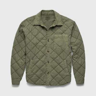 Surfside Supply Co. Lennon Quilted Shirt Jacket In Green