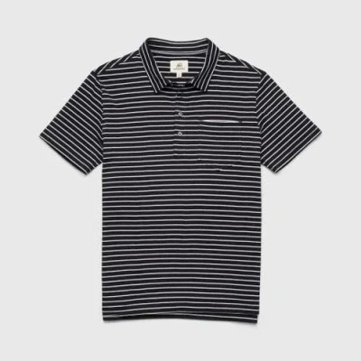 Surfside Supply Co. Michael Stripe Polo In Black
