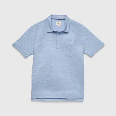 Surfside Supply Co. Michael Stripe Polo In Blue