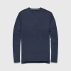 Surfside Supply Co. Sean Ultra Soft Classic Henley In Blue