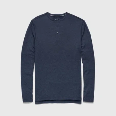 Surfside Supply Co. Sean Ultra Soft Classic Henley In Blue