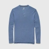 Surfside Supply Co. Sean Ultra Soft Classic Henley In Blue