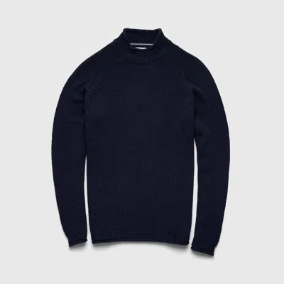 Surfside Supply Co. Stu Raglan Rollneck Sweater In Navy