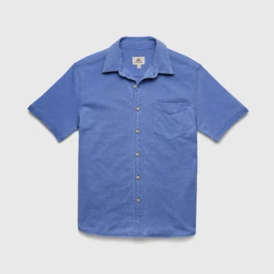 Surfside Supply Co. Tony Burnout Knit Shirt In Blue