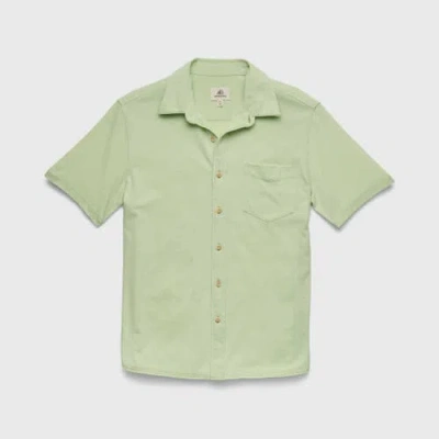 Surfside Supply Co. Tony Burnout Knit Shirt In Green