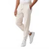 Surfside Supply Dune Drawstring Terry Jogger In Ancient Scroll In Beige
