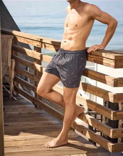Surfside Supply Jimmy Volley Board Shorts In Navy Martini In Gray
