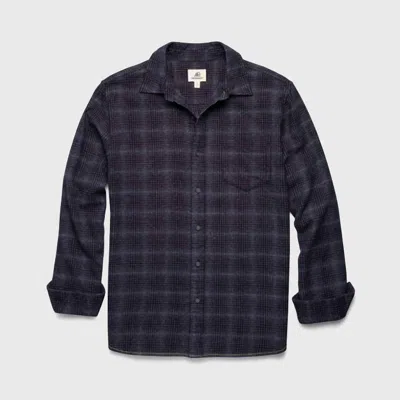 Surfside Supply Men's Brian Brushed Plaid Shirt In Navy Plaid In Multi
