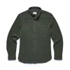Surfside Supply Men's Brian Button Up Top In Olive Heather In Green