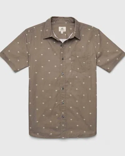 Surfside Supply Men's Joey Palm Shirt In Olive In Brown