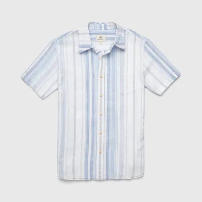 Surfside Supply Men's Joey Stripe Shirt In White Combo