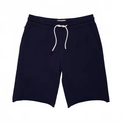 Surfside Supply Men's Sailor Drawstring Raw Hem French Terry Pocket Short In Blue