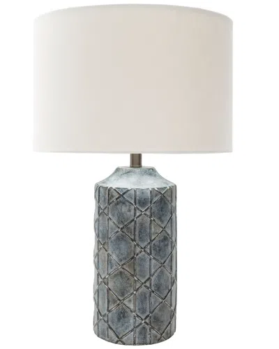Surya 26.5in Brenda Table Lamp In Blue