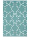Surya Alfresco Alf-9653 Teal 8'9" X 12'9" Area Rug, Indoor/outdoor In Teal