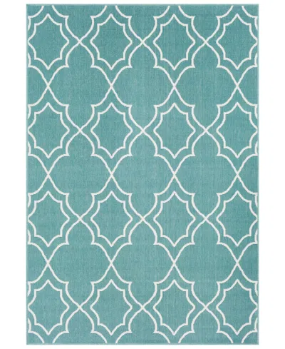 Surya Alfresco Alf-9653 Teal 8'9" X 12'9" Area Rug, Indoor/outdoor