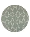 Surya Alfresco Alf A Round Area Rug, 5'3 X 5'3 In Sage