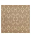Surya Alfresco Alf A Square Area Rug, 7'3 X 7'3 In Brown