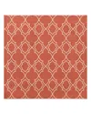 Surya Alfresco Alf A Square Area Rug, 7'3 X 7'3 In Rust