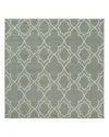Surya Alfresco Alf A Square Area Rug, 7'3 X 7'3 In Sage