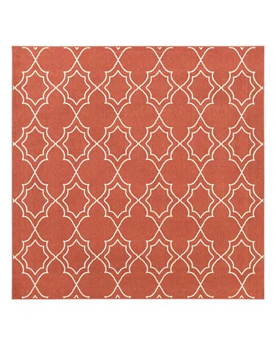 Surya Alfresco Alf A Square Area Rug, 8'10 X 8'10 In Rust