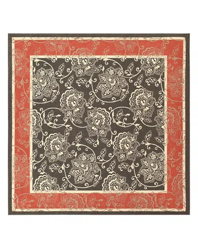 Surya Alfresco Alf B Square Area Rug, 8'10 X 8'10 In Black