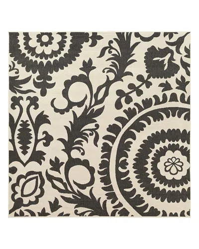 Surya Alfresco Alf D Square Area Rug, 7'3 X 7'3 In Black