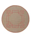 Surya Alfresco Alf-f Round Area Rug, 7'3 X 7'3 In Brown