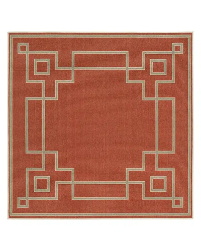 Surya Alfresco Alf-f Square Area Rug, 8'10 X 8'10 In Rust