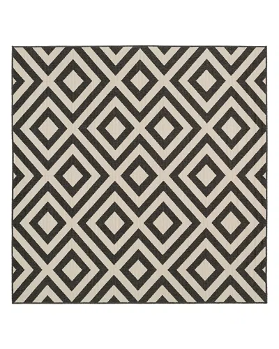 Surya Alfresco Alf-i Square Area Rug, 8'10 X 8'10 In Black