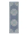 Surya Alfresco Alf-m Runner Area Rug, 2'5 X 7'10 In Charcoal